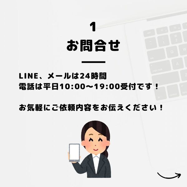 お問い合わせから報告書提出までの流れをまとめてみました😊