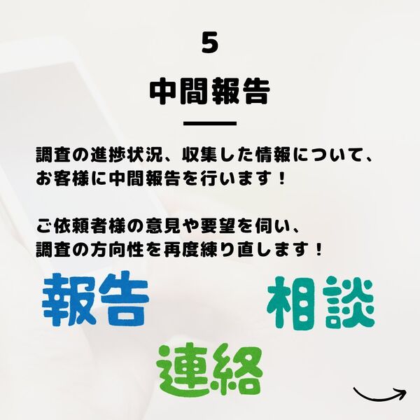 お問い合わせから報告書提出までの流れをまとめてみました😊